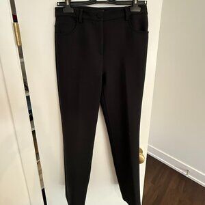 Theory Straight Jean Canton Bi-stretch, Size 2, Black, Wool Blend
